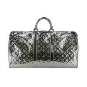 Louis Vuitton Keepall Miroir Argent Mirror Vinyl Case Wallet